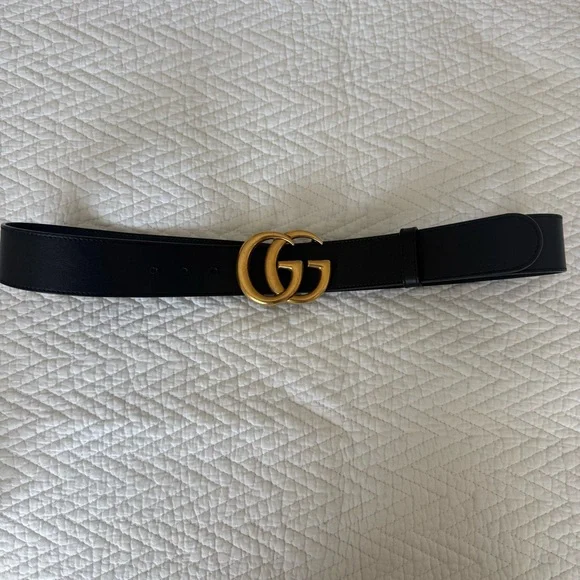 Gucci Marmont Belt with Gold Double G Buckle | 100% Authentic EUC Sz 8-12 - Picture 4 of 11